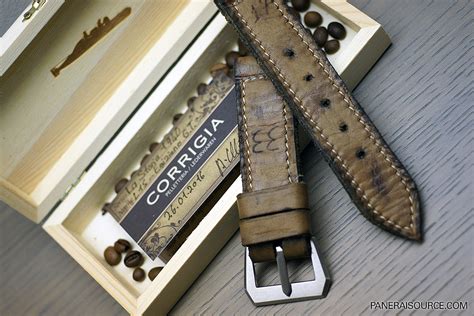 vintage leather strap panerai|aftermarket panerai straps.